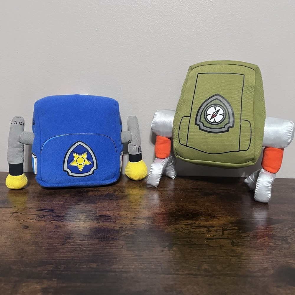 Build A Bear Paw Patrol Tracker And Chase Pup Pack Backpack Accessory Lot Of 2